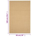 Teppich Natur Sisal 66x100 cm – Bild 7