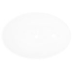 Luxus Keramik Waschbecken Oval Weiss 40 x 33 cm – Bild 3