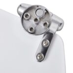 Toilettensitz MDF Deckel Schlichtes Design Weiss – Bild 7