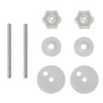 Toilettensitz MDF Deckel Schlichtes Design Weiss – Bild 8