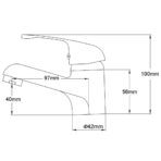 Mischbatterie Chrom – Bild 6