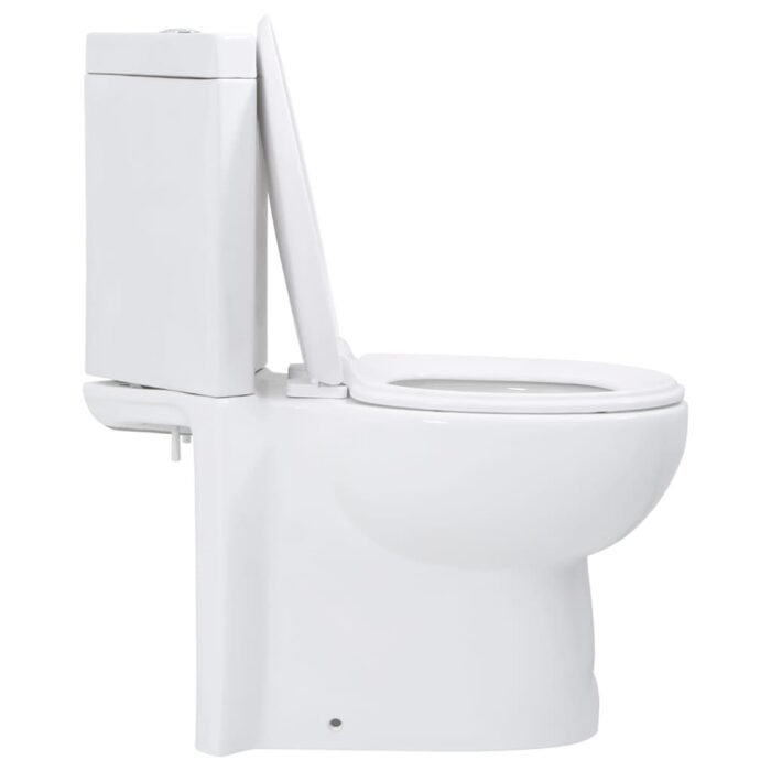 Toilette für Ecke Keramik Weiss – Bild 4