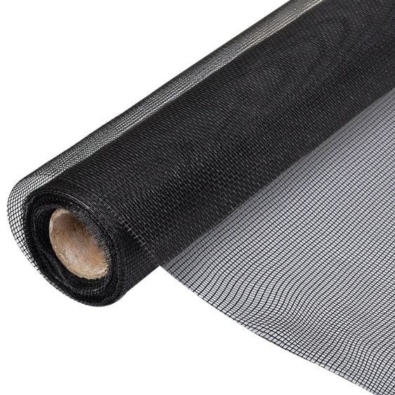 141161_1.jpg Fiberglas Mesh-Rolle Insektenschutzgitter Tür/Fenster 100 x 500 cm schwarz – Bild 1