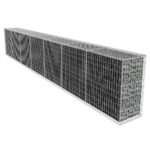 Gabionenwand mit Abdeckung Verzinkter Stahl