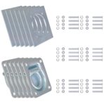 Zurrösen für Anhänger 6 Stk. Verzinkter Stahl 2000 kg – Bild 2