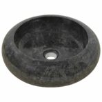 Waschbecken 40x12 cm Marmor Schwarz – Bild 4