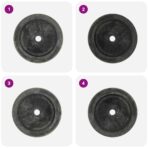 Waschbecken 40x12 cm Marmor Schwarz – Bild 8