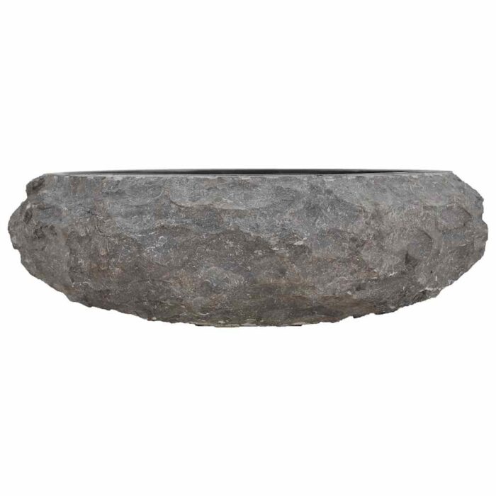 Waschbecken 40x12 cm Marmor Schwarz – Bild 4