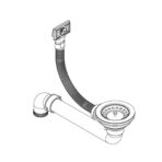 Granitspüle Einzelbecken Rund Schwarz – Bild 7