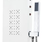 Duschpaneel Aluminium 20x44x130 cm Weiss – Bild 8