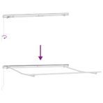 Markisenrahmen Weiss 400 x 300 cm Aluminium – Bild 9