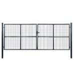 Maschen-Gartentor verzinkter Stahl 400 x