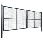Maschen-Gartentor verzinkter Stahl 400 x – Bild 2