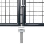 Maschen-Gartentor verzinkter Stahl 400 x – Bild 4