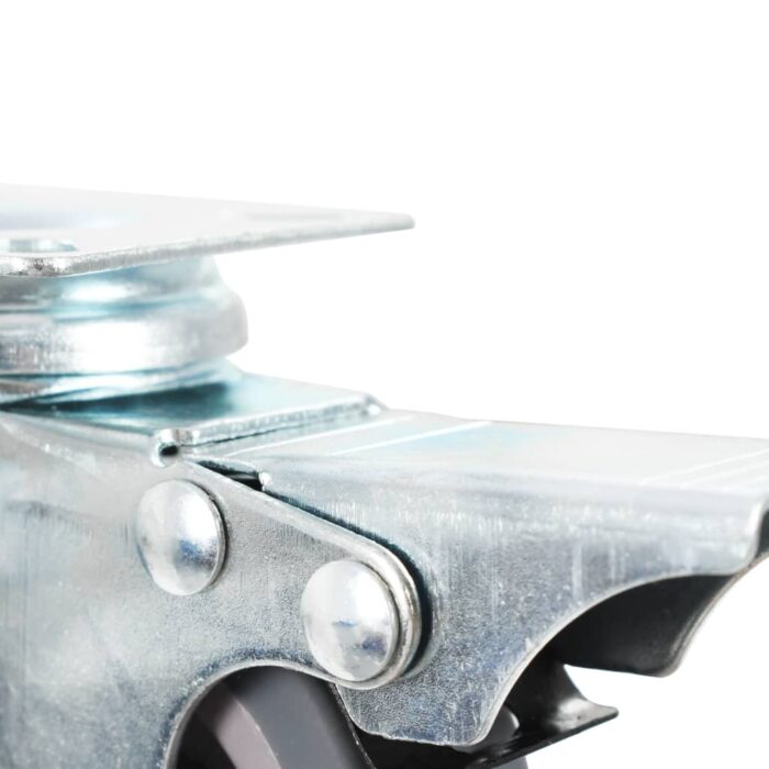 Lenkrollen mit Doppelbremsen 4 Stk. 50 mm – Bild 5