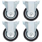 Bockrollen 4 Stk. 75 mm