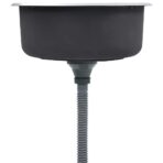 Einbauspüle mit Sieb und Siphon Edelstahl – Bild 4