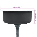 Einbauspüle mit Sieb und Siphon Edelstahl – Bild 9