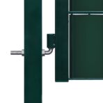 Gartentor aus PVC und Stahl 100 x 81 cm Anthrazit – Bild 3