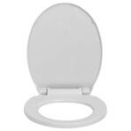 Toilettensitz mit Absenkautomatik Hellgrau Oval – Bild 4