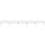 Gartenzaun Set Konvex 77,3x26 cm Grün