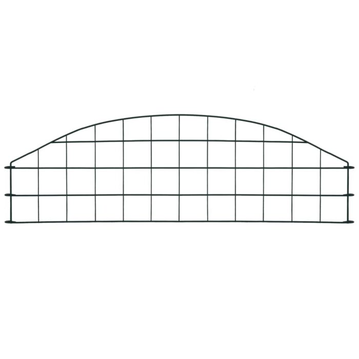 Gartenzaun Set Konvex 77,3x26 cm Grün – Bild 2