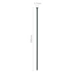 Gartenzaun Set Konvex 77,3x26 cm Grün – Bild 7