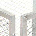 Gartenkomposter 85x85x70 cm Verzinktes Eisen – Bild 3