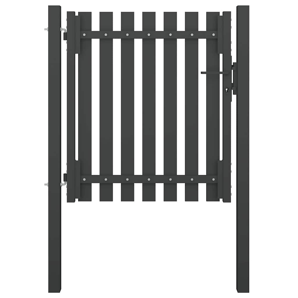 146327_1.jpg Gartentor aus Stahl 100 x 75 cm Anthrazit – Bild 1