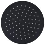 Regenbrause Edelstahl 20 cm Rund Schwarz – Bild 2