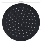 Regenbrause Edelstahl 20 cm Rund Schwarz – Bild 7