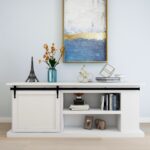 Mini Schiebetürbeschlag Set für Schranktüren Carbonstahl 183 cm