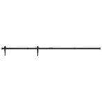 Mini Schiebetürbeschlag Set für Schranktüren Carbonstahl 183 cm – Bild 2