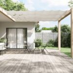 Senkrechtmarkise Weiss 60x600 cm Oxford-Gewebe