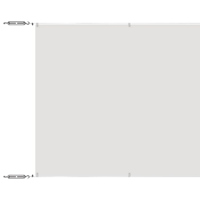 Senkrechtmarkise Weiss 60x600 cm Oxford-Gewebe – Bild 2