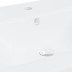 Einbauwaschbecken mit Wasserhahn 42x39x18 cm Keramik Weiss – Bild 9