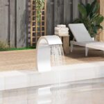 Pool-Wasserfall 22x60x70 cm Edelstahl 304