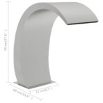 Pool-Wasserfall 22x60x70 cm Edelstahl 304 – Bild 9