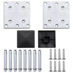 Zaunelement WPC 180x105 cm Schwarz – Bild 7