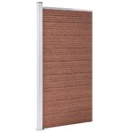 Zaunelement WPC 95x186 cm Braun – Bild 2
