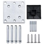 Zaunelement WPC 95x186 cm Braun – Bild 7