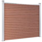 Zaunelement WPC 180x146 cm Braun – Bild 3