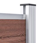 Zaunelement WPC 180x146 cm Braun – Bild 5