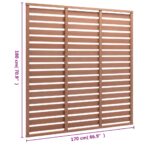 Zaunplatte WPC 180x180 cm Braun – Bild 4