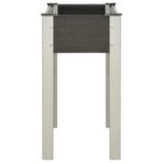 Garten-Hochbeet 75x40x75 cm WPC Grau – Bild 3