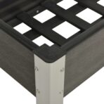 Garten-Hochbeet 75x40x75 cm WPC Grau – Bild 4