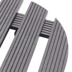 Pflanzenroller 2 Stk. Grau Ø30x7,5 cm WPC – Bild 4