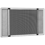 Ausziehbarer Insektenschutz für Fenster Weiss (75-143)x50 cm