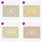 Waschbecken Creme 50x35x10 cm Marmor – Bild 6