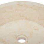 Waschbecken Creme Ø40x15 cm Marmor – Bild 5
